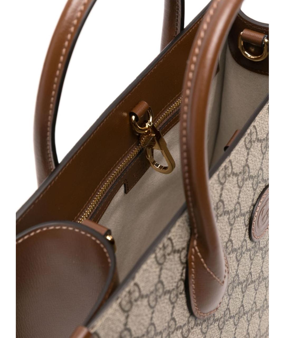 GUCCI Бежевая сумка тоут, фото 3