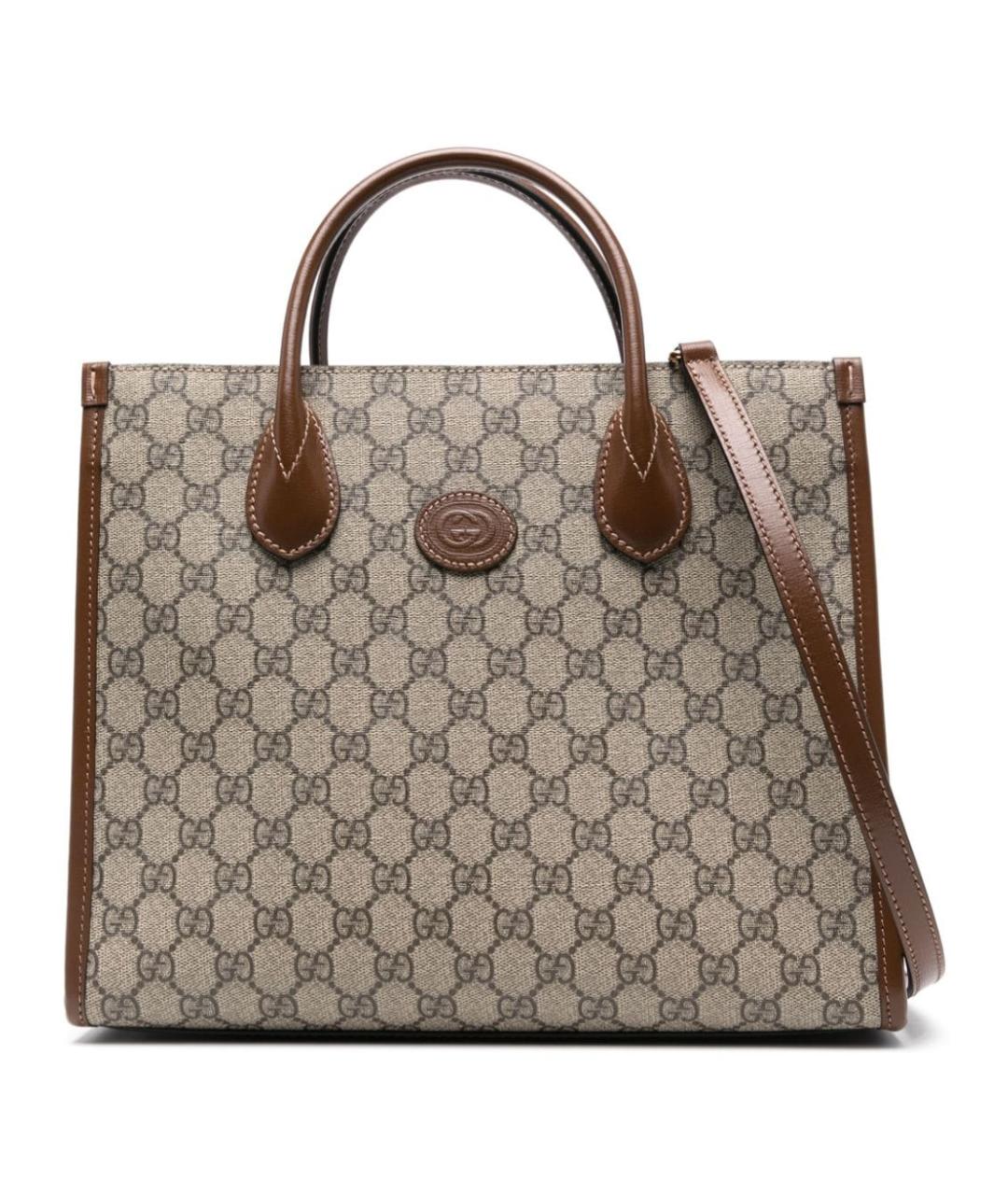 GUCCI Бежевая сумка тоут, фото 1