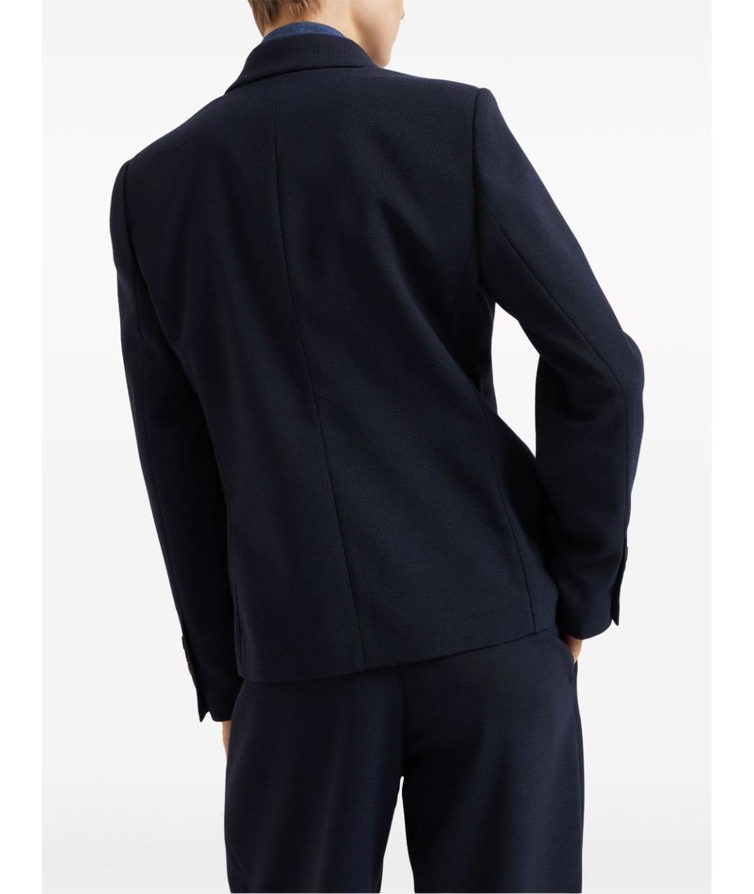 BRUNELLO CUCINELLI Темно-синий жакет/пиджак, фото 4