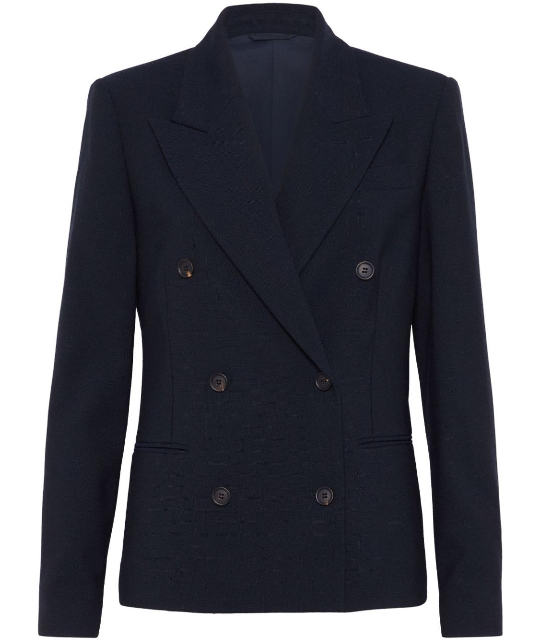 BRUNELLO CUCINELLI Темно-синий жакет/пиджак, фото 1