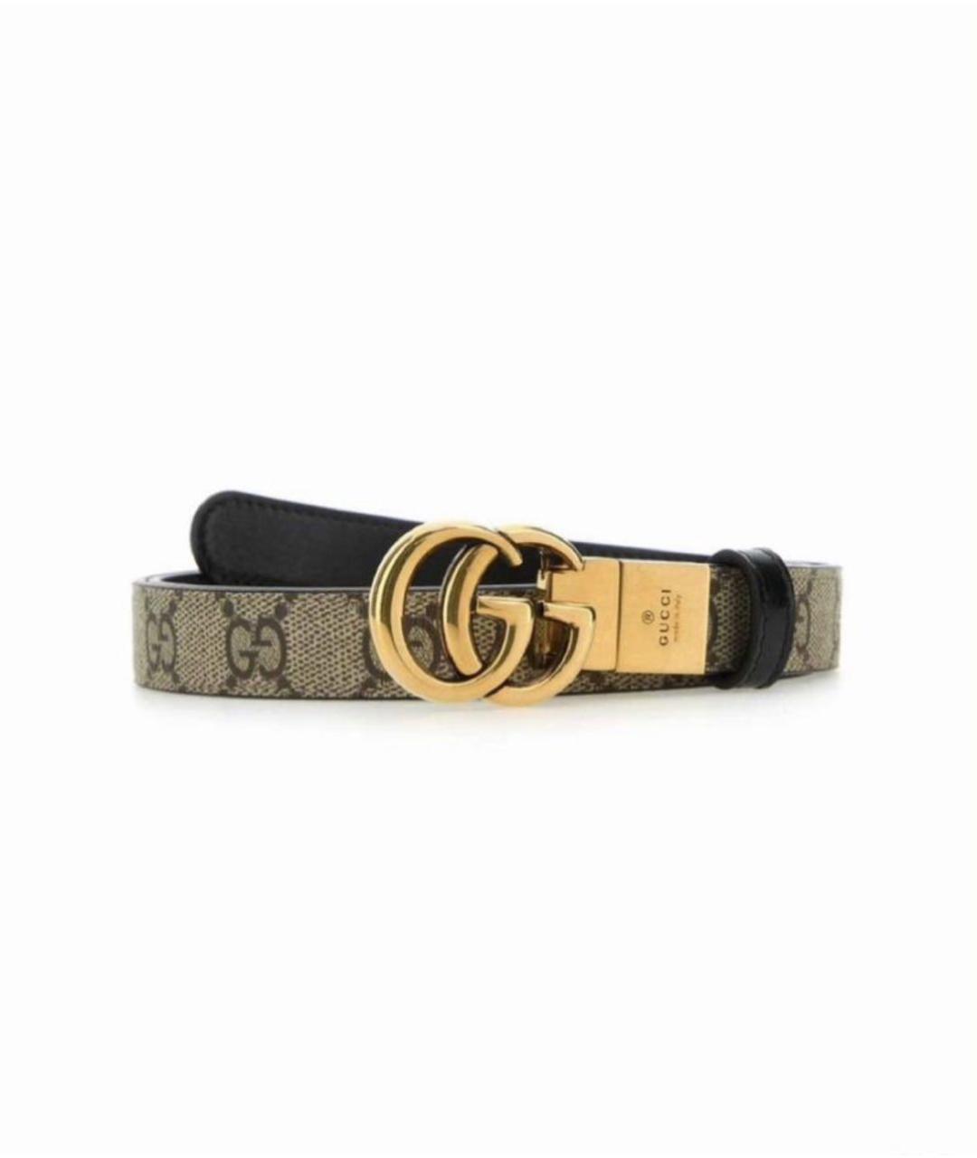 GUCCI Бежевый кожаный ремень, фото 5
