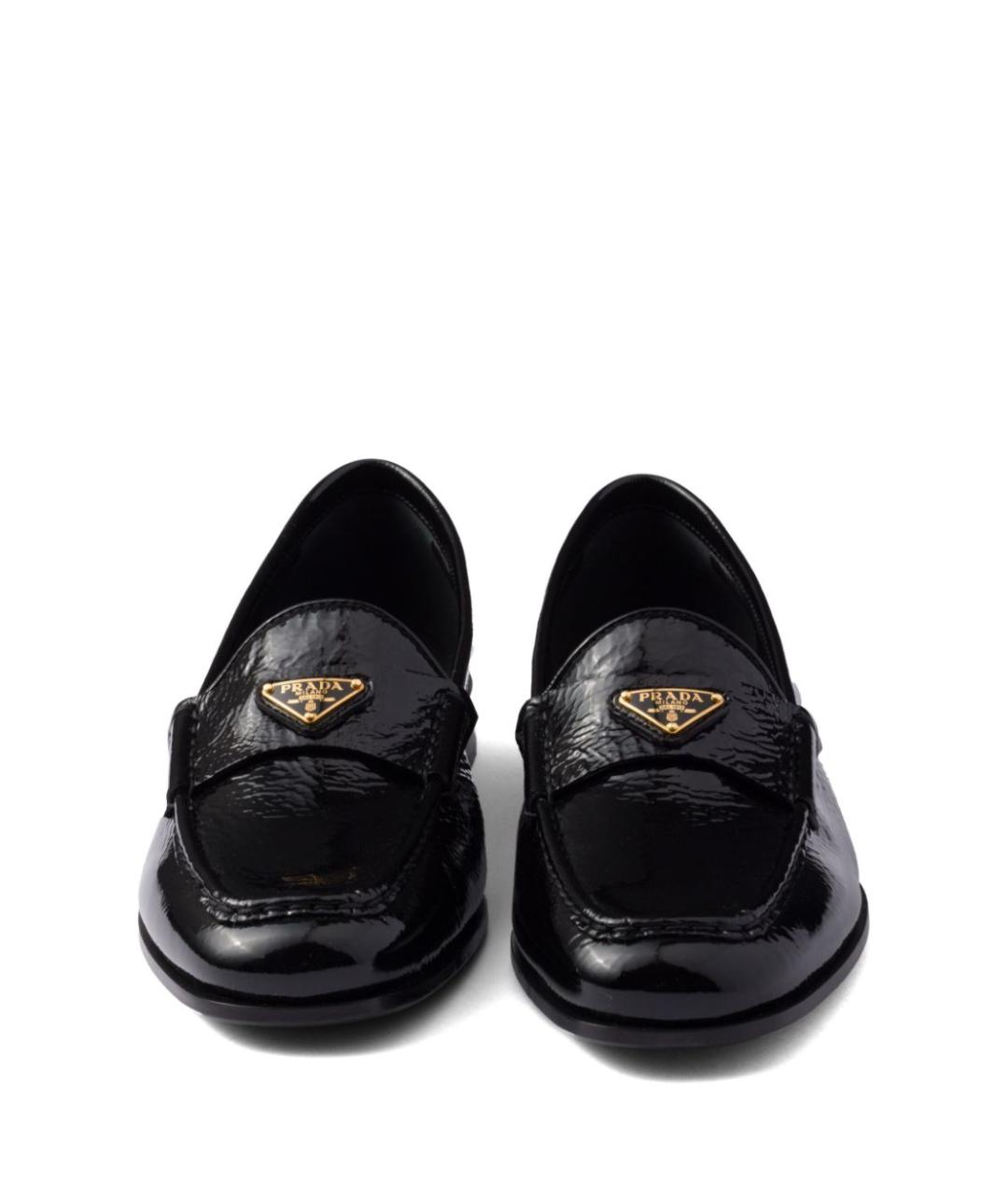 PRADA Черные кожаные лоферы, фото 4