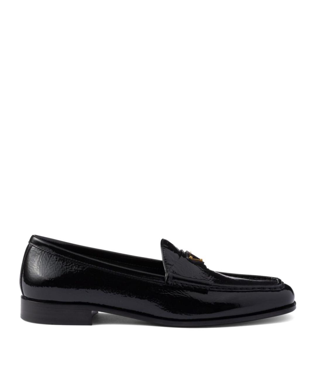 PRADA Черные кожаные лоферы, фото 1