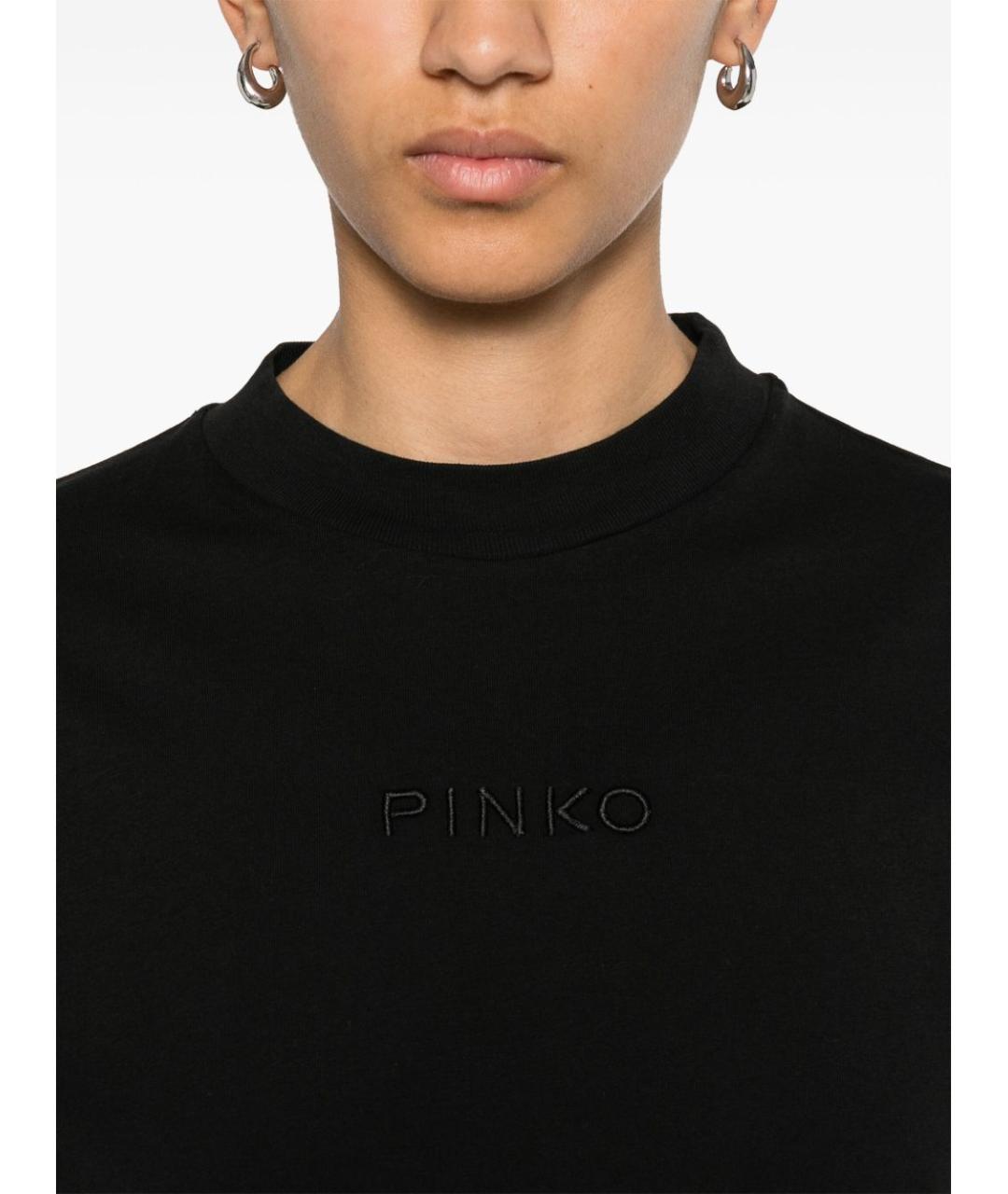 PINKO Черная футболка, фото 3