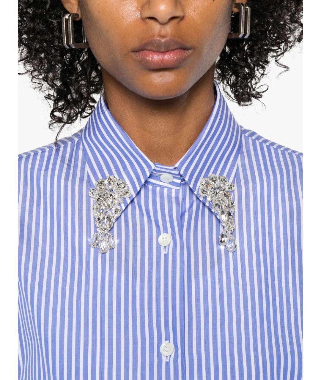 PRADA Голубая хлопковая рубашка, фото 4