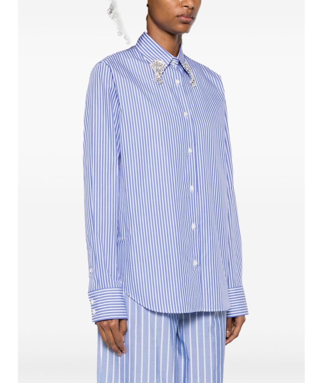 PRADA Голубая хлопковая рубашка, фото 5