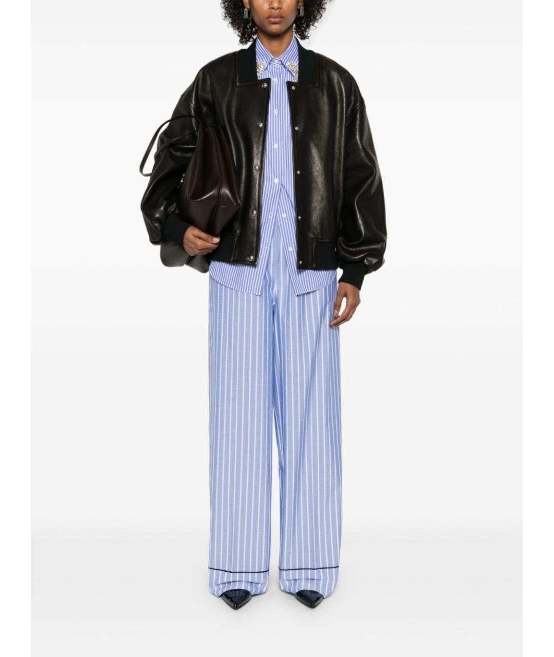 PRADA Голубая хлопковая рубашка, фото 3