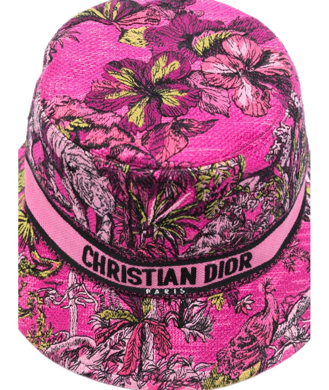 CHRISTIAN DIOR Фуксия панама, фото 2