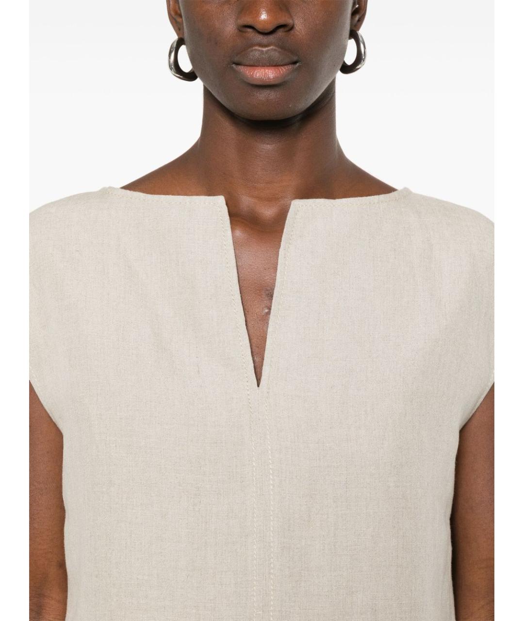 MAX MARA Бежевая жилетка, фото 2