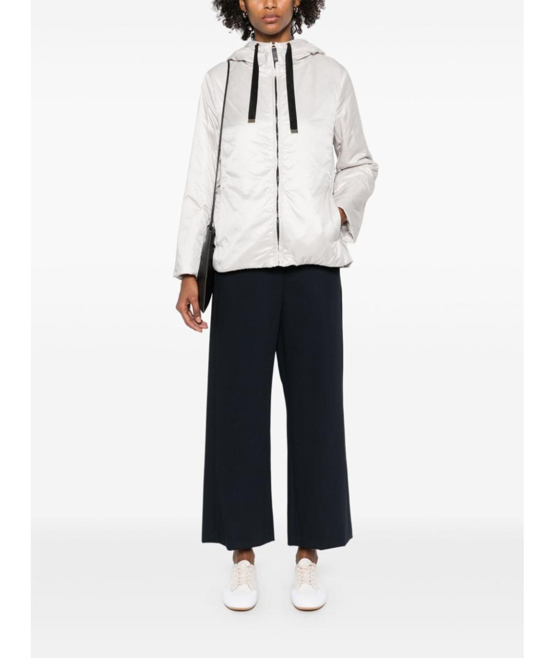 'S MAX MARA Черные шерстяные прямые брюки, фото 4