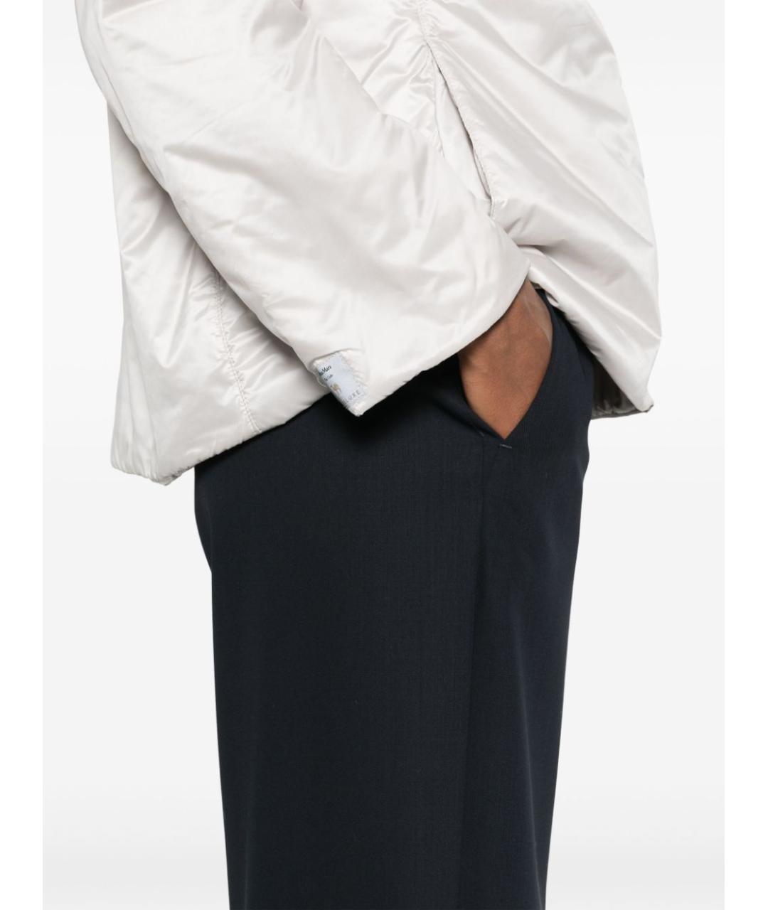 'S MAX MARA Черные шерстяные прямые брюки, фото 2