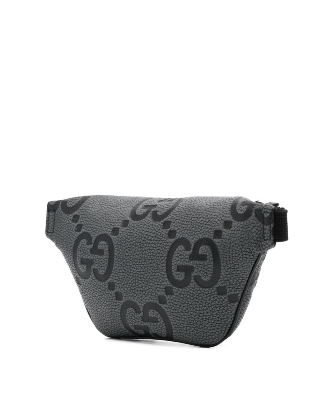 GUCCI Серая кожаная поясная сумка, фото 5