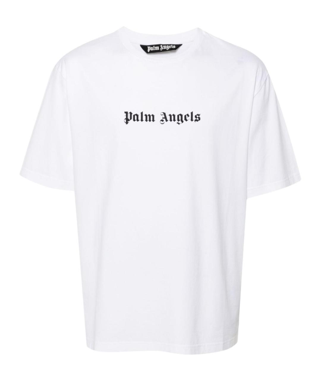 PALM ANGELS Белая хлопковая футболка, фото 1