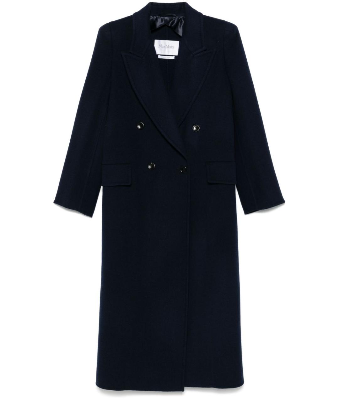 MAX MARA Темно-синее пальто, фото 1