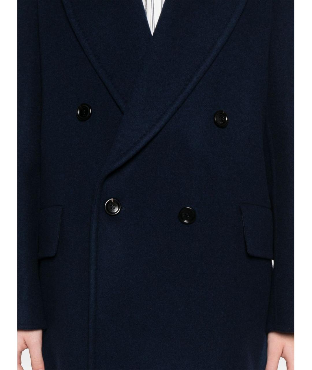 MAX MARA Темно-синее пальто, фото 5
