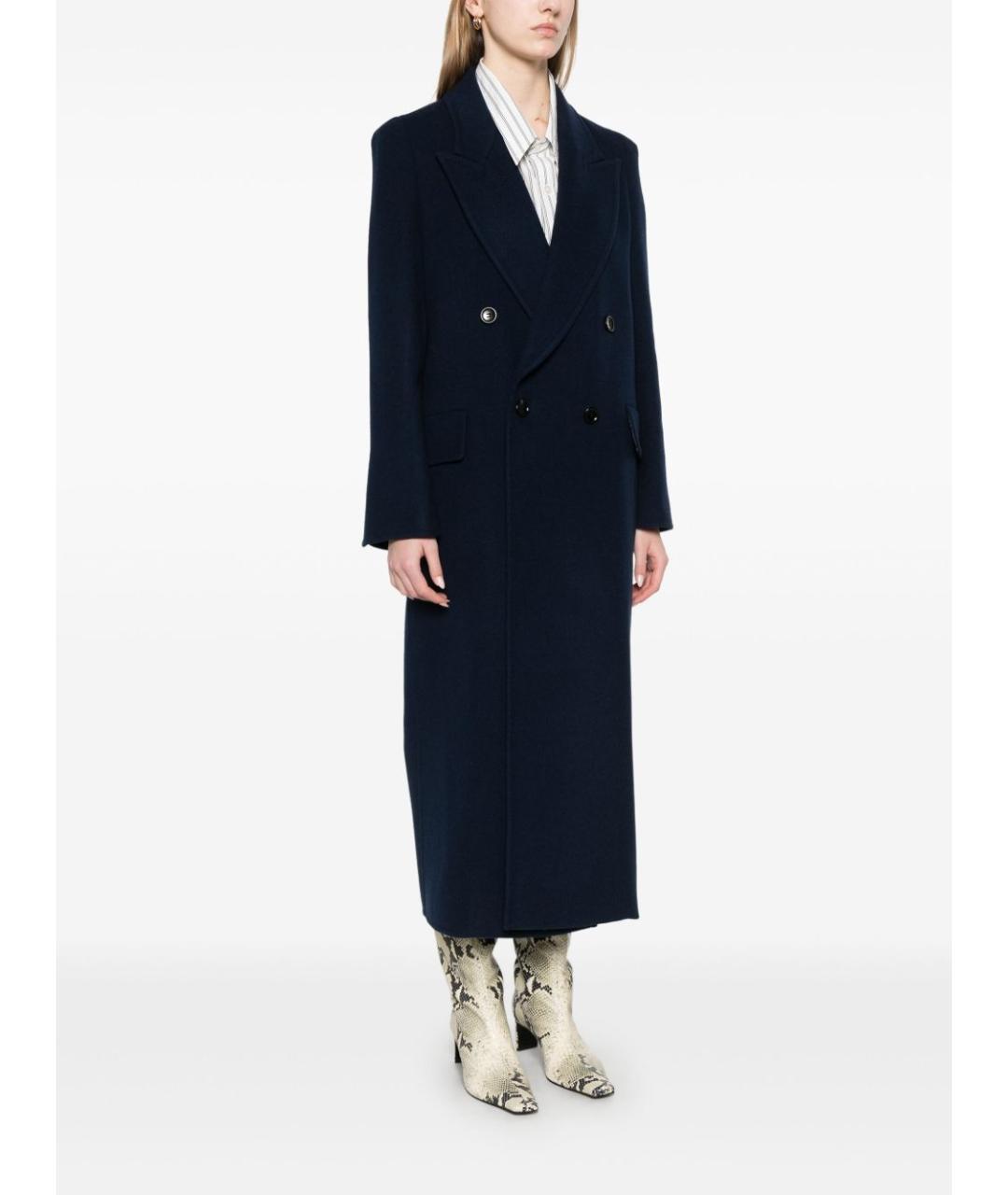 MAX MARA Темно-синее пальто, фото 3