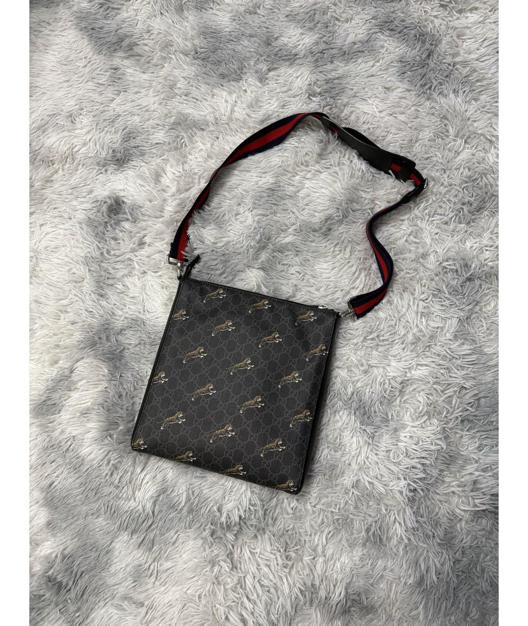 GUCCI Антрацитовая барсетка, фото 2