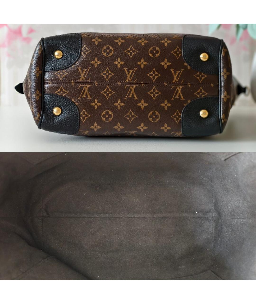 LOUIS VUITTON Коричневая сумка с короткими ручками, фото 4
