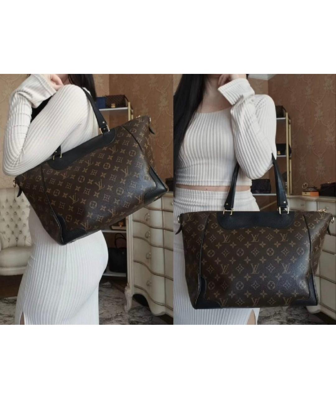 LOUIS VUITTON Коричневая сумка с короткими ручками, фото 6