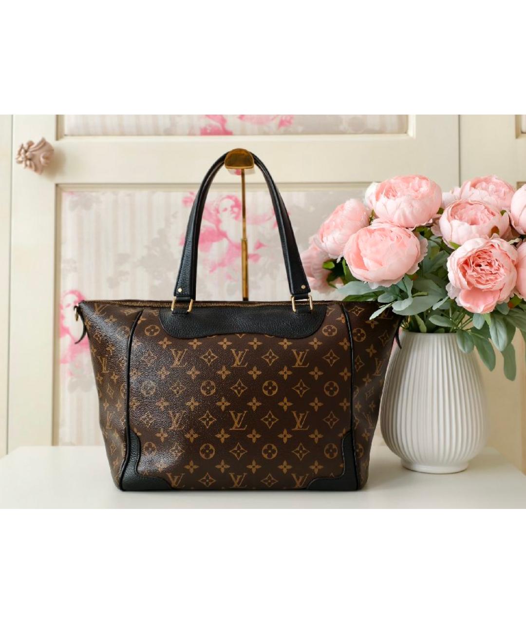LOUIS VUITTON Коричневая сумка с короткими ручками, фото 2