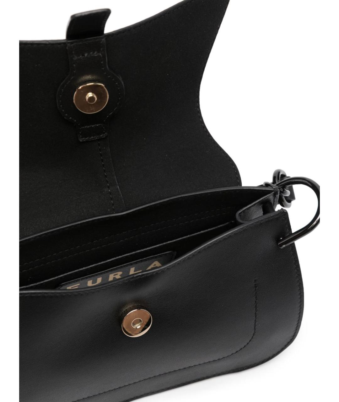 FURLA Черная сумка через плечо, фото 4