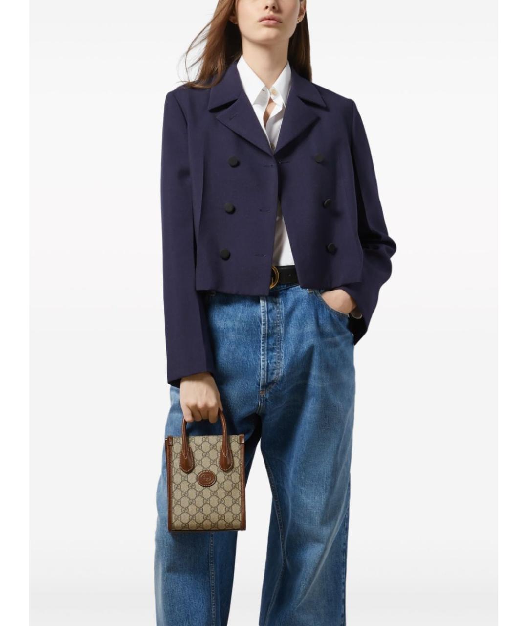 GUCCI Бежевая сумка тоут, фото 6