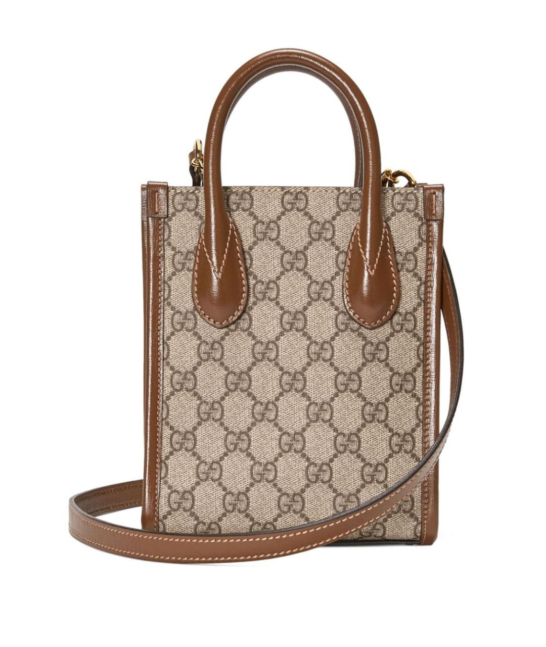GUCCI Бежевая сумка тоут, фото 5