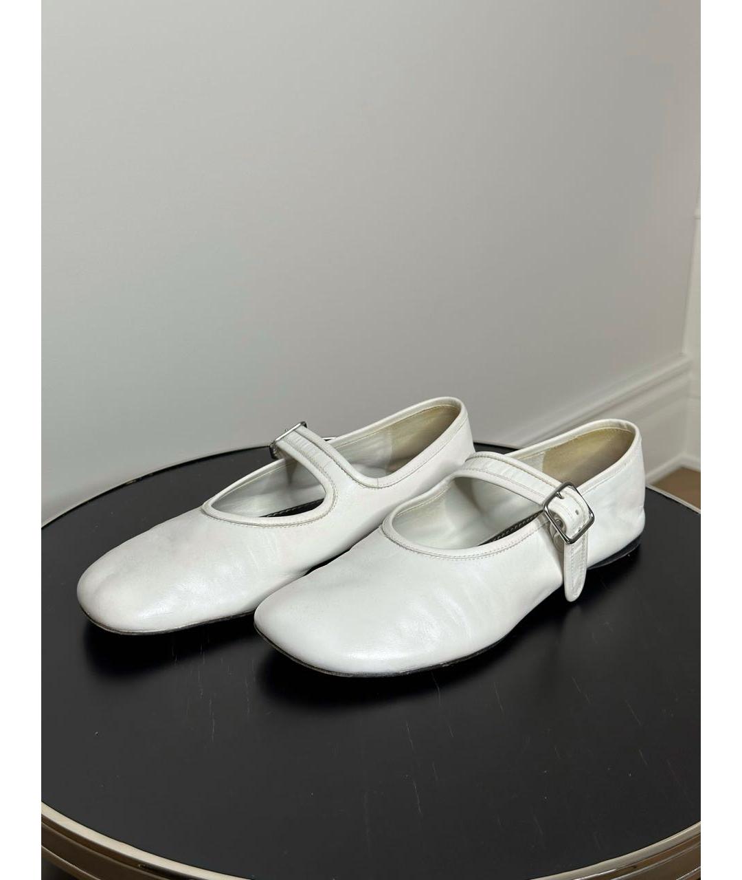 PROENZA SCHOULER Белые кожаные балетки, фото 3