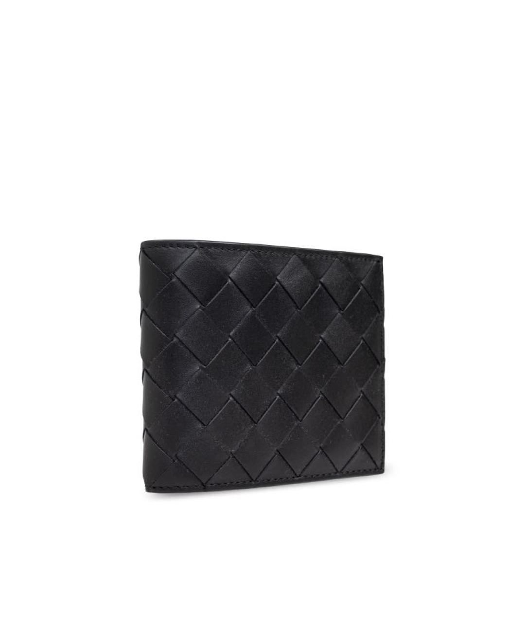 BOTTEGA VENETA Черный кожаный кошелек, фото 5