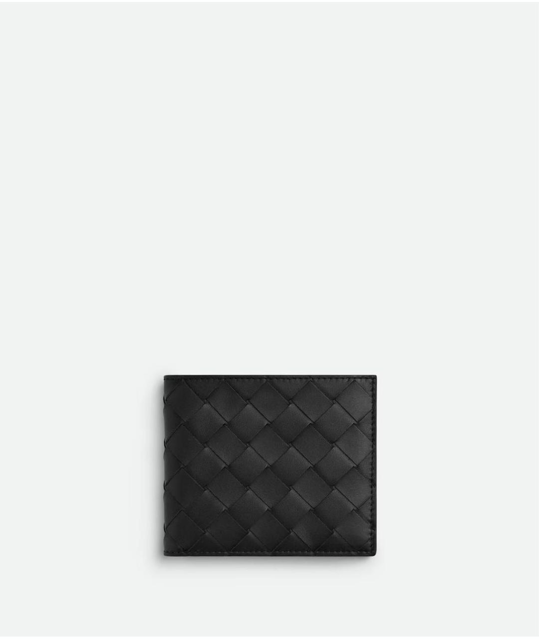 BOTTEGA VENETA Черный кожаный кошелек, фото 7