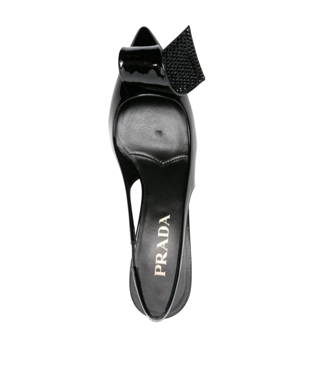 PRADA Черные кожаные туфли, фото 4