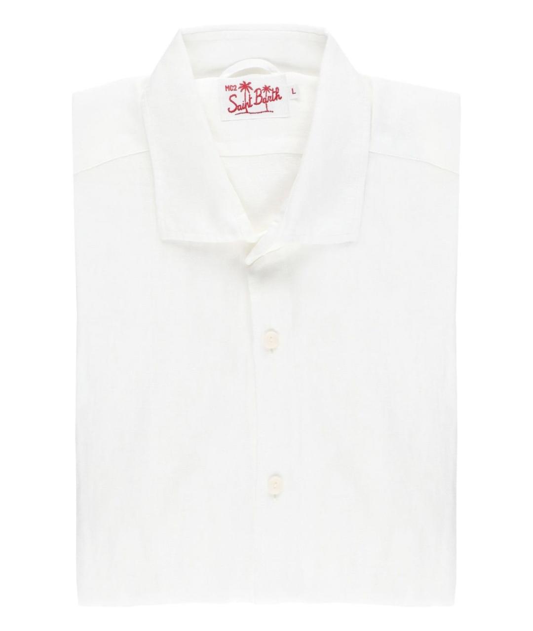 MC2 SAINT BARTH Белая хлопковая кэжуал рубашка, фото 1