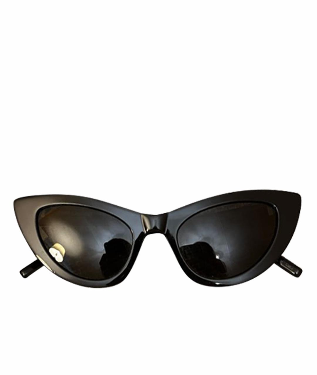 SAINT LAURENT Черные пластиковые солнцезащитные очки, фото 1