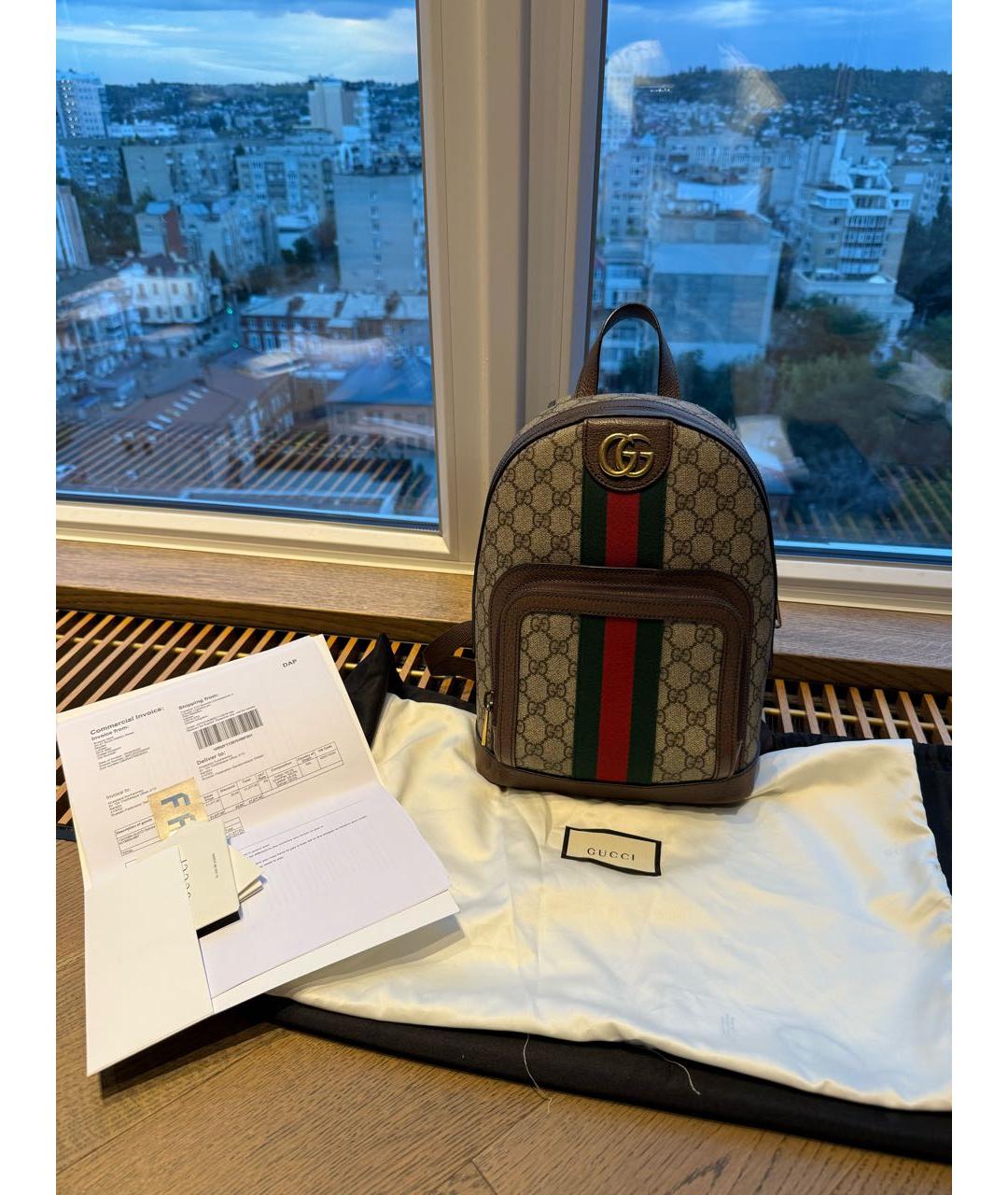 GUCCI Бежевый рюкзак, фото 2