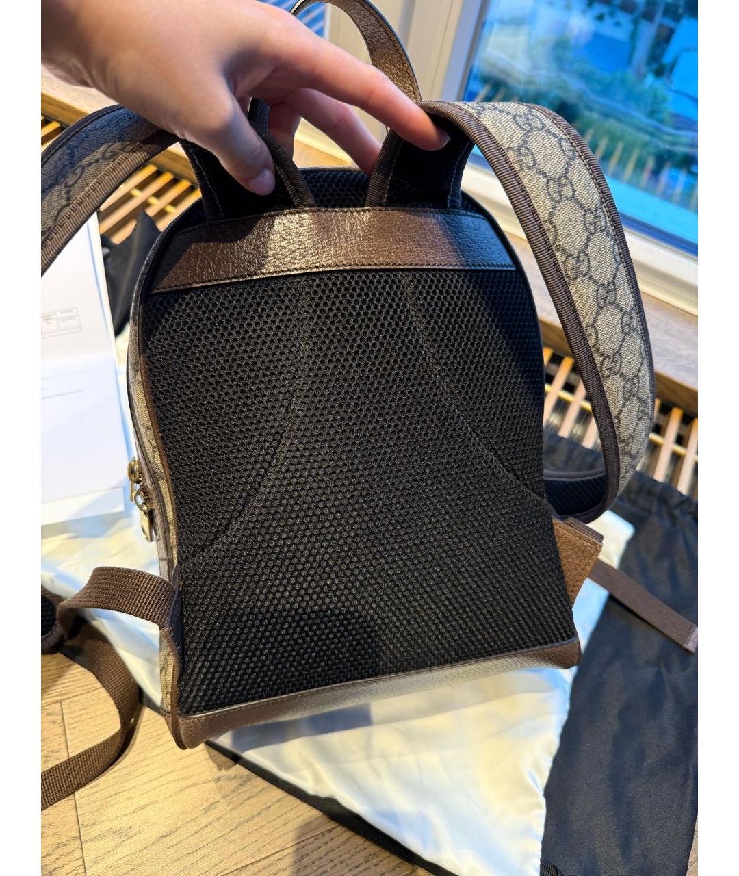 GUCCI Бежевый рюкзак, фото 3