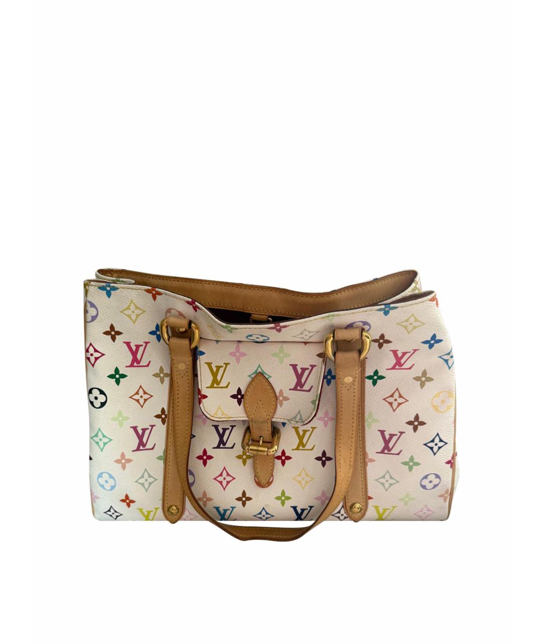 LOUIS VUITTON Белая сумка с короткими ручками из искусственной кожи, фото 1