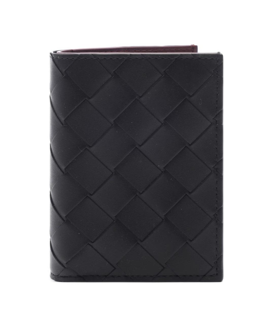 BOTTEGA VENETA Черный кожаный кошелек, фото 1