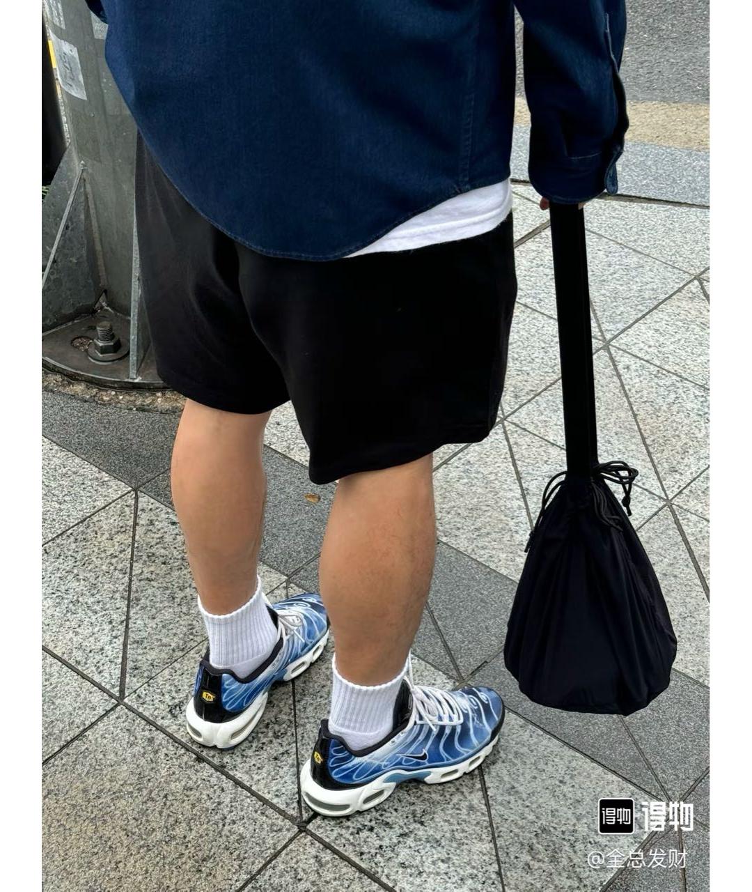 NIKE Синие текстильные низкие кроссовки / кеды, фото 8