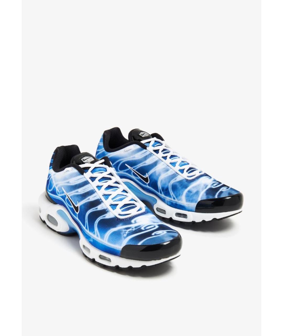 NIKE Синие текстильные низкие кроссовки / кеды, фото 5