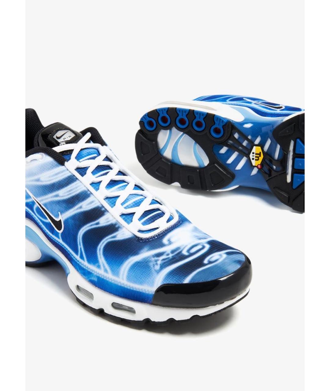 NIKE Синие текстильные низкие кроссовки / кеды, фото 7