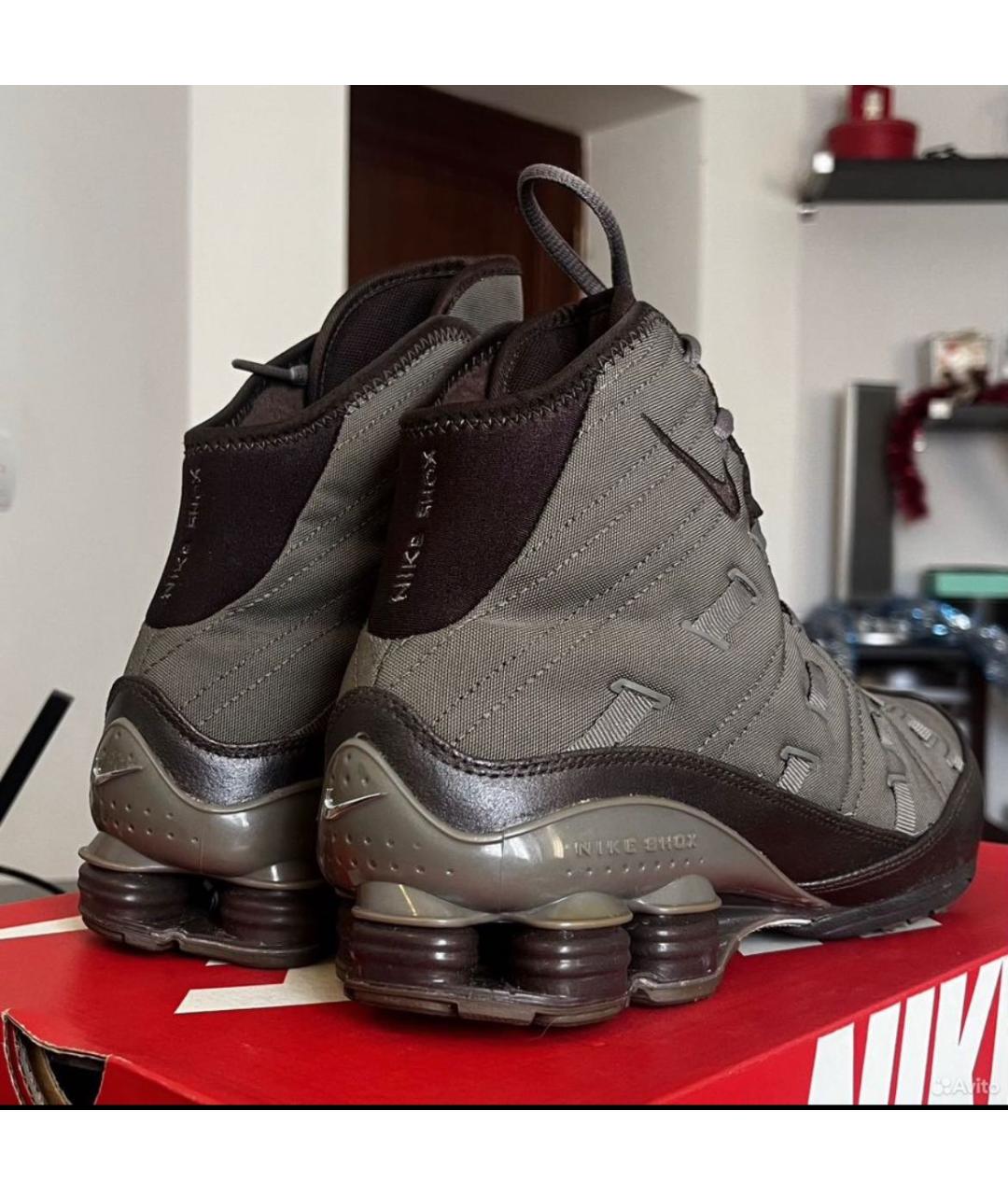 NIKE Хаки текстильные кроссовки, фото 3