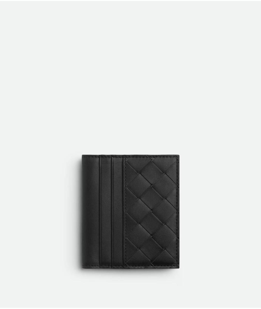 BOTTEGA VENETA Черный кожаный кошелек, фото 4