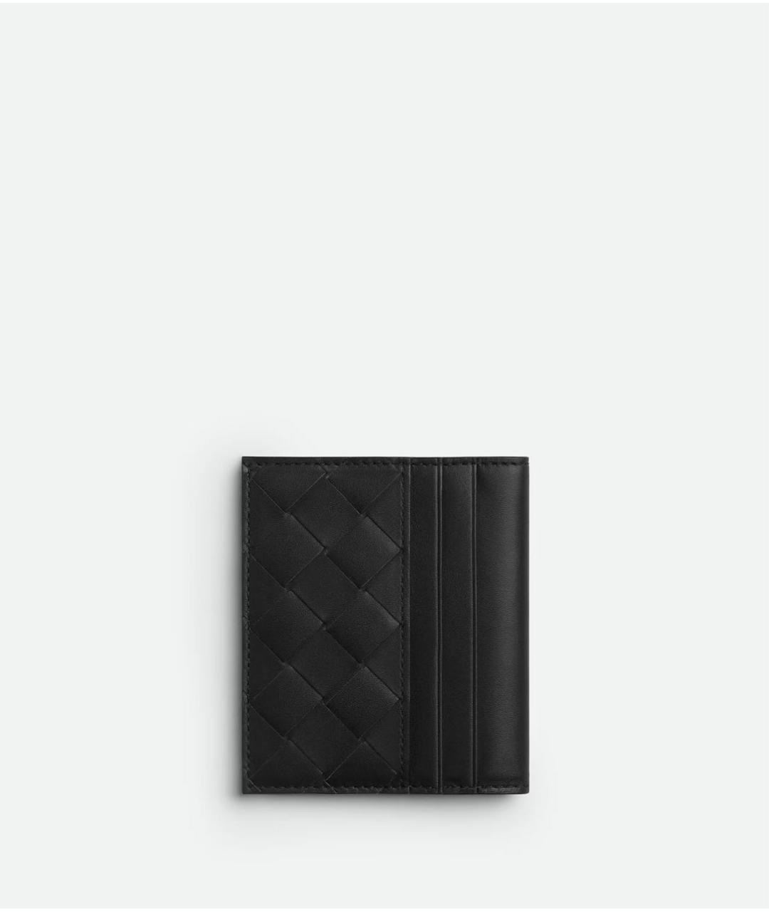 BOTTEGA VENETA Черный кожаный кошелек, фото 3