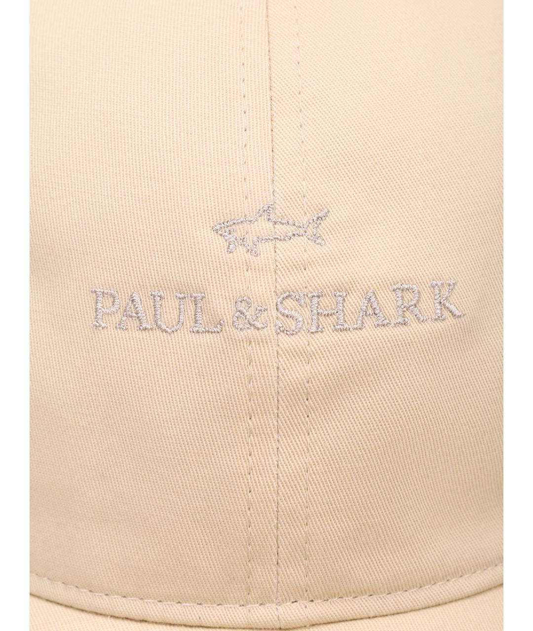 PAUL & SHARK Бежевая хлопковая кепка/бейсболка, фото 3
