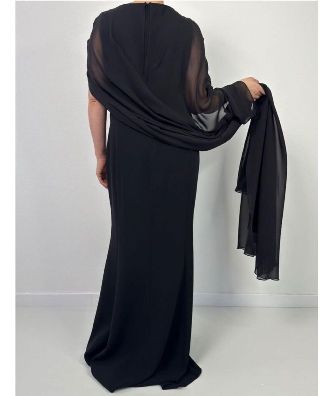 MAX MARA Черное ацетатное вечернее платье, фото 7