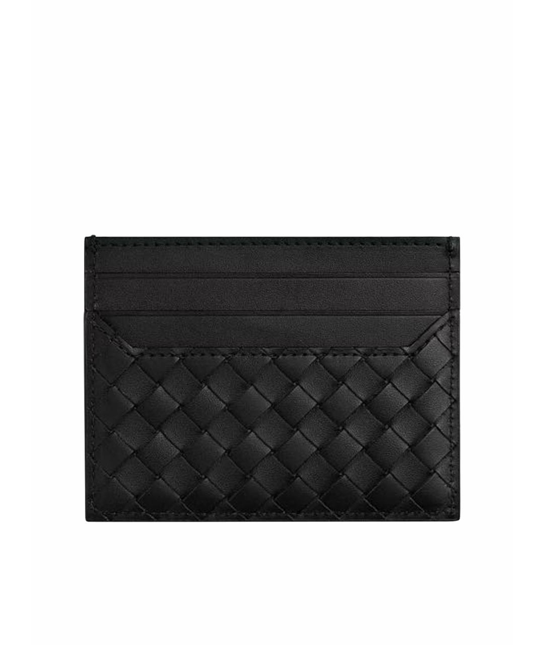 BOTTEGA VENETA Черный кожаный кардхолдер, фото 1