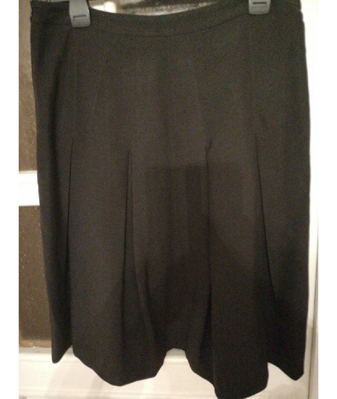 ANTONIO BERARDI Черная шерстяная юбка миди, фото 2