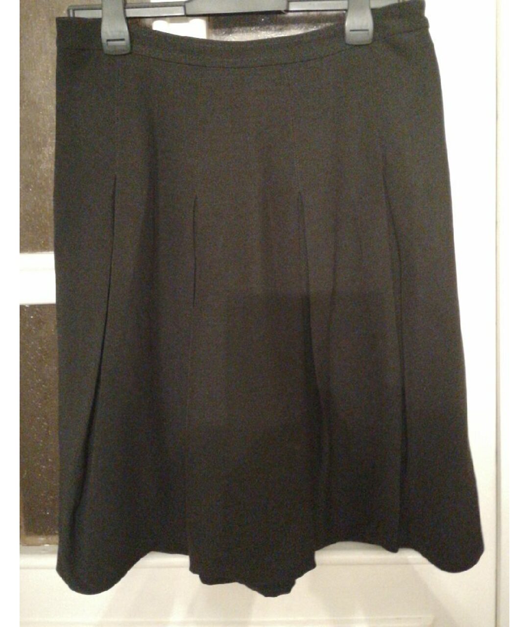 ANTONIO BERARDI Черная шерстяная юбка миди, фото 7