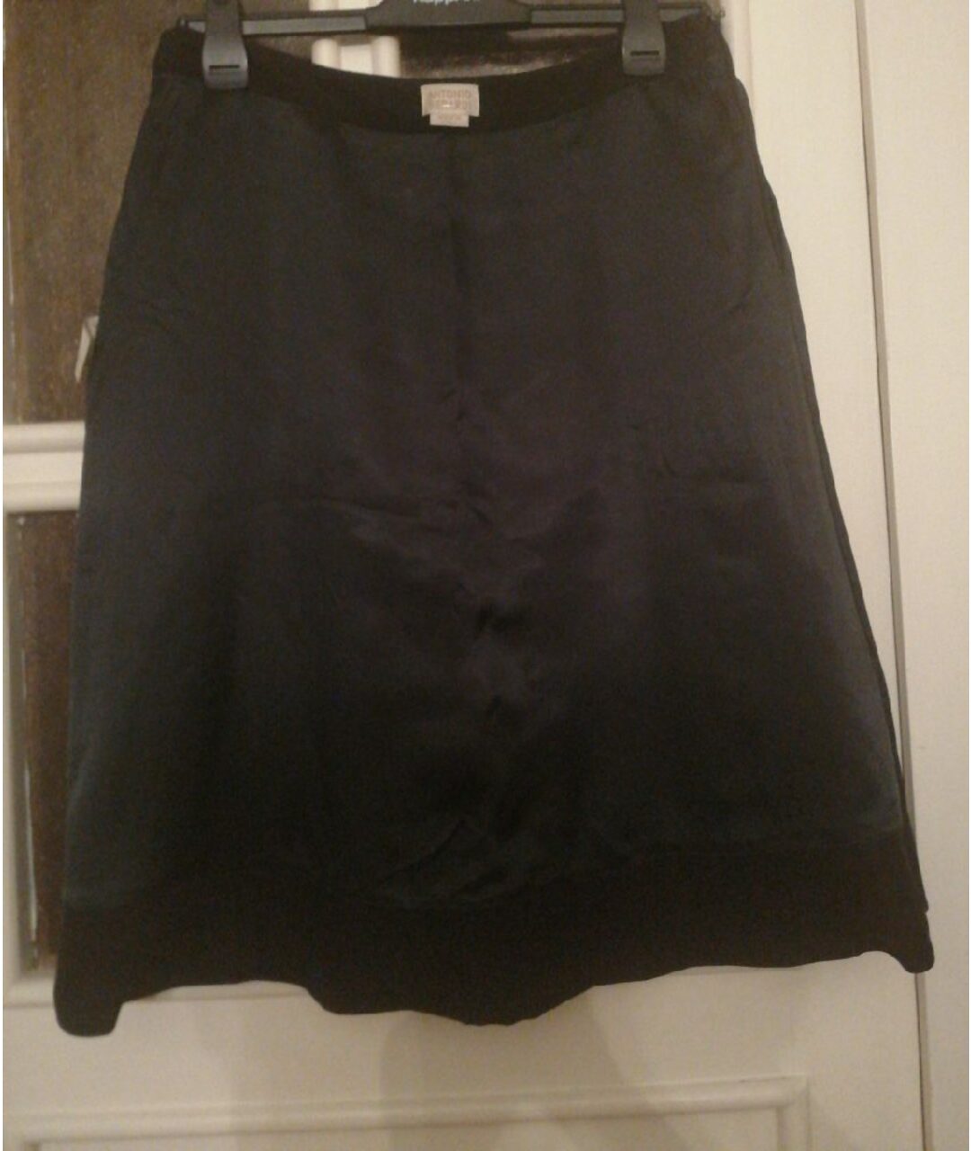 ANTONIO BERARDI Черная шерстяная юбка миди, фото 6