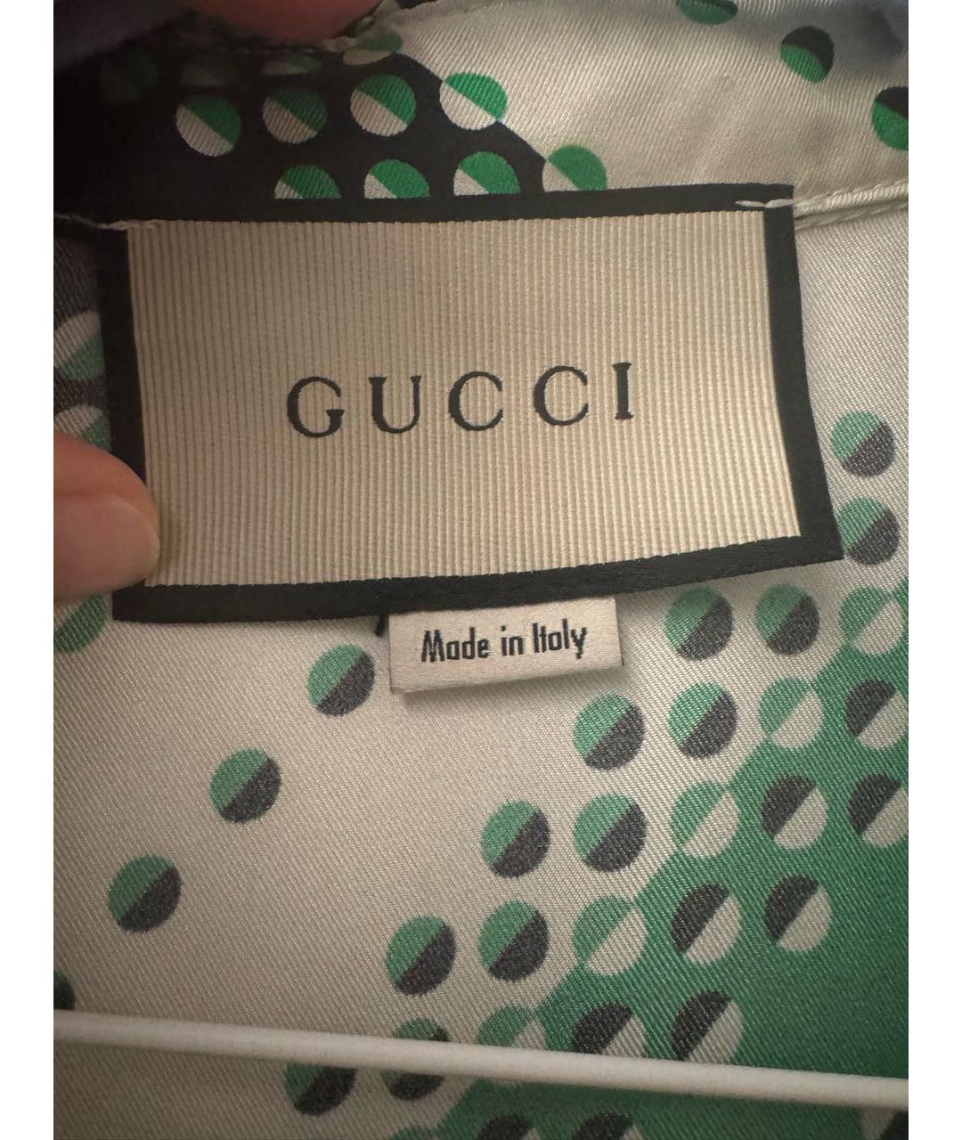 GUCCI Мульти шелковая блузы, фото 3